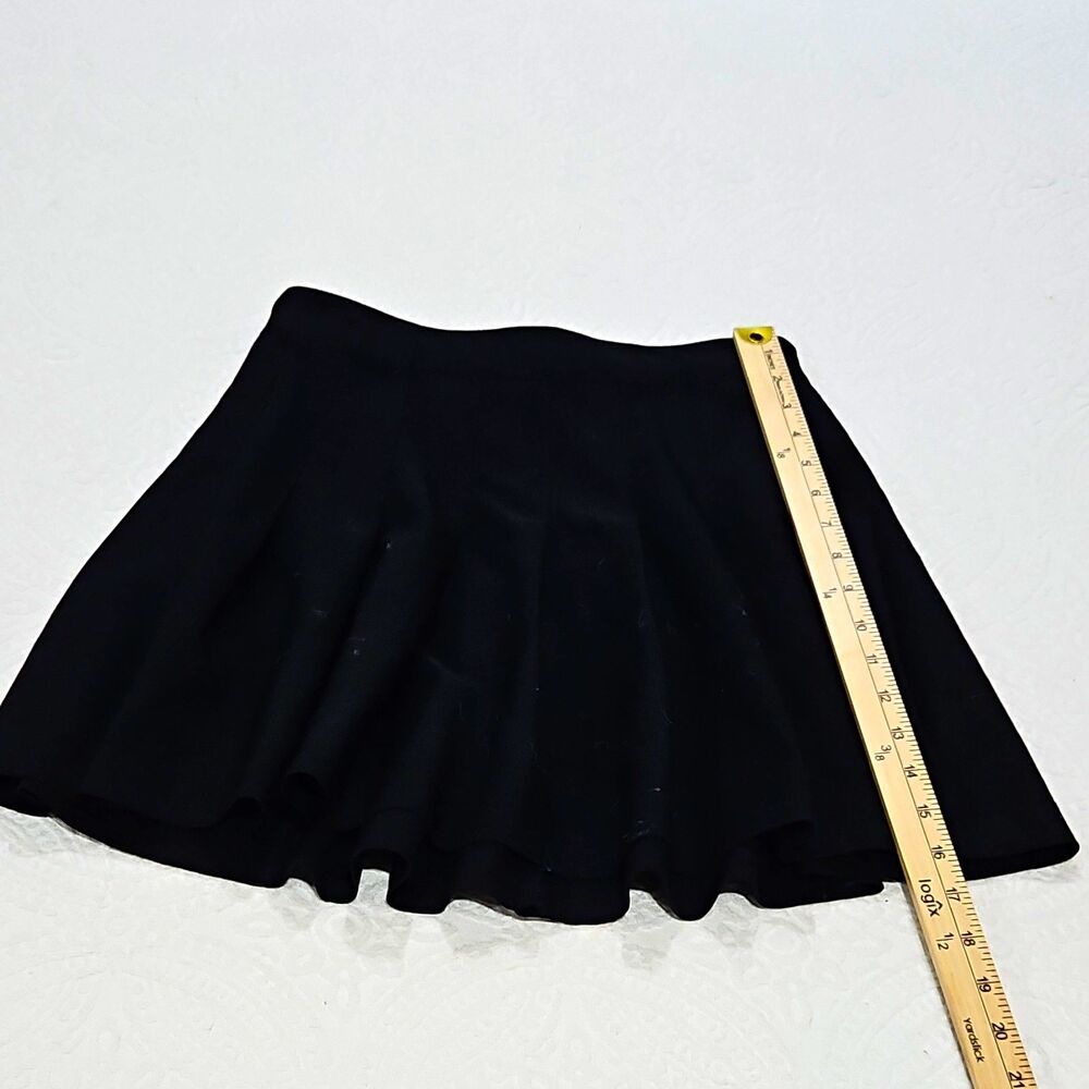 Love Tree Black Skater Mini Skirt Medium High Waist Fit & Flare Stretch